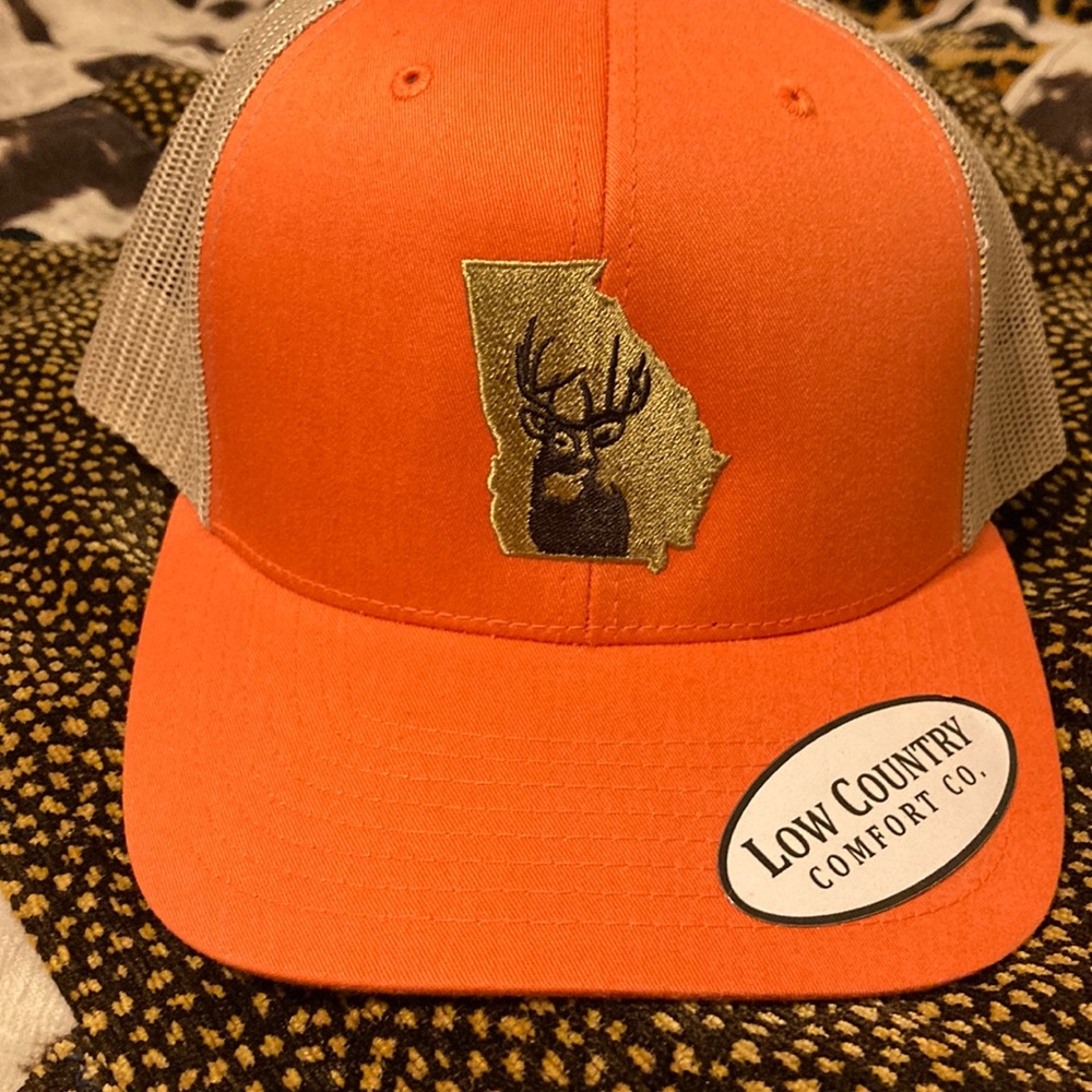 Mens hunting orange Georgia state! Snapback